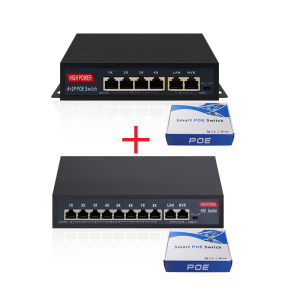 4+8 port poe switch combo