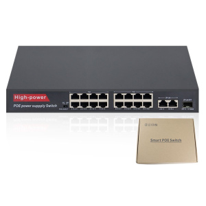 16 port poe gigabit switch with sfp